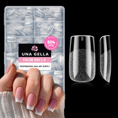 UNA GELLA puntas cuadradas claras para una extensión limpia y natural