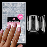 UNA GELLA puntas extra corta cuadradas en caja para manicura casera