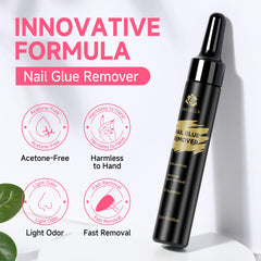 UNA GELLA acetone-free formula provides gentle nail care