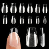 UNA GELLA short coffin nail tips pack showcases 120pcs for easy DIY extensions