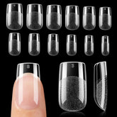 UNA GELLA short square nail tips pack 120pcs for at-home extensions
