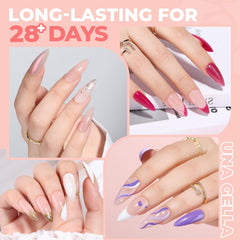 UNA GELLA Stiletto tips inner pre-filed interior aids quick setup