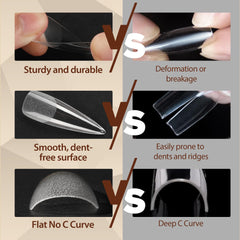 UNA GELLA tips are easy to remove with acetone without damage.
