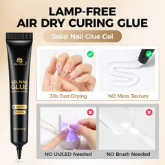 UNA GELLA Precision nozzle on nail glue gel for controlled application