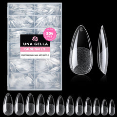 UNA GELLA tips almendra claros para una aplicación rápida y natural