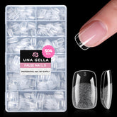 UNA GELLA tips-cuadradas-corto para uñas planas y limpias