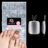 UNA GELLA: tapas de dedos de pie con cubierta completa para look profesional.