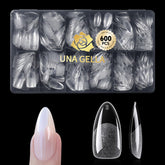 UNA GELLA tips de gel en forma de almendra, 600 piezas para manicura casera.