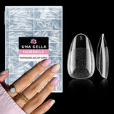 UNA GELLA Unas falsas almendra corta con acabado natural para DIY.