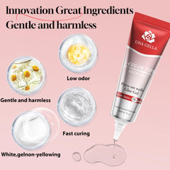 UNA GELLA uñas-postizas-transparentes muestran tips claros para acabado natural.