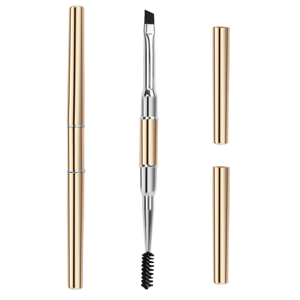 Unaone eyebrow brush dual-ended angled for precise brow shaping and filling.
