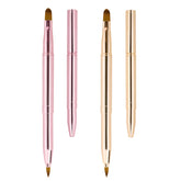 Unaone lip brush dual-ended design for precise lipstick and gloss application on the go.