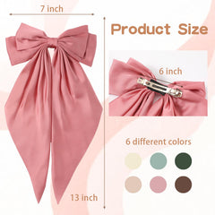Unbednigt large hair bow clip creates fuller, fluffy appearance with secure hold.