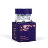 UNICORN SNOT Brillo macro para cara, enfoque Lunar plata, uso seguro para piel.