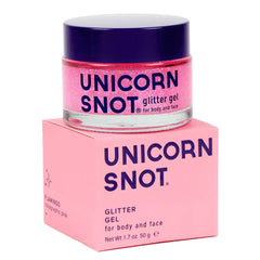 UNICORN SNOT gel de purpurina holográfica para rostro, brillo duradero.