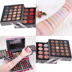 UNIFULL 132 Color Makeup Kit box construction reveals a durable, expandable storage solution
