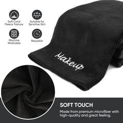 UNIMADE dual-sided cloth showcases long and short fibers for gentle makeup removal.