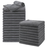 UNIMADE Salon Towels 24 Pack pack shot in gray for versatile salon, gym, and spa use.