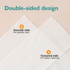 UNIMADE toalla facial 20x20 cm para cuidado suave, piel sensible