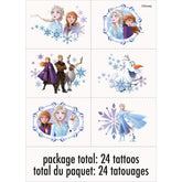 Tatuajes Disney Frozen 2 de Unique con diseños llamativos para fiestas