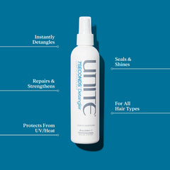 UNITE 7SECONDS Detangler heat protection during hot styling.