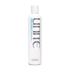 UNITE 7SECONDS Shampoo bottle emphasizes color protection and moisture.