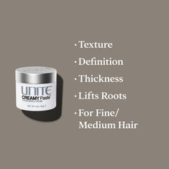 UNITE Creamy Paste piecey separation with flexible hold