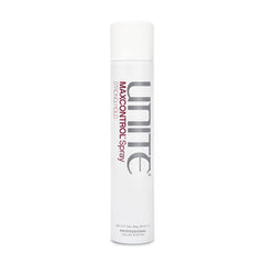 UNITE MAXCONTROL hairspray bottle front view showing strong hold and satin finish.