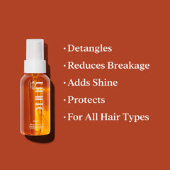 UNITE U Oil adds a soft, high-shine finish to styled hair
