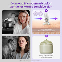 UNOISETION nine-pack of sterile diamond heads for varying facial zones
