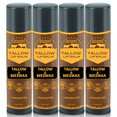 Bálsamo labial de Untamed Organics, tallow puro, empaque compacto para viaje, hidratación suave.