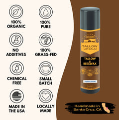 Ingredientes naturales: grasa de res y cera de abejas de calidad