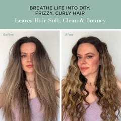 Washing with Unwash conditioner for even application and frizz control