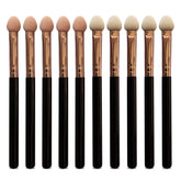 UorPoto 10-piece makeup brush set for precise eye makeup application