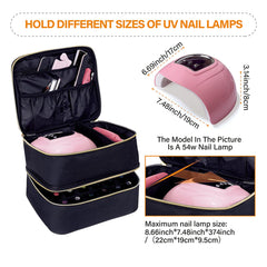 UOZL nail polish organizer upper layer partitions for customizable spacing