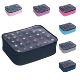 Organizador UOZL para esmaltes, vista frontal, acceso rápido a 30 botellas