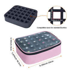 Tapa transparente del organizador UOZL para localizar esmaltes rápidamente.