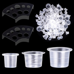 UPTATSUPPLY professional tattoo ink cups set with mixed sizes for organized tattoo work