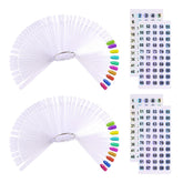 UPZIGS 100pc swatch sticks with ring for color sampling