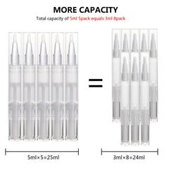 UPZIGS twist pen with brush top for precise nail oil application.