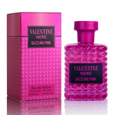 URBAN COLLECTION Valentine Nero Dazzling Pink bottle, elegant amber floral fragrance ready for daily wear