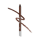 Urban Decay 24/7 Glide-On Eyeliner Pencil Whiskey swatch shows rich brown matte definition