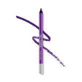 URBAN DECAY 24/7 Glide-On Psychedelic Sister swatch with bright purple shimmer
