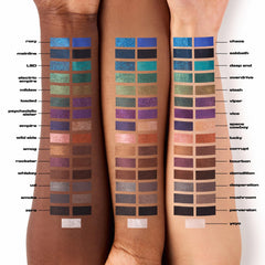 Urban Decay eyeliner swatch shows waterproof, smudge-proof finish