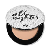 Urban Decay All Nighter compact closeup with translucent finish for long-lasting makeup.