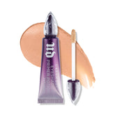Urban Decay Anti-Aging Eyeshadow Primer Potion Nude bottle front for crease-free, long-lasting color.