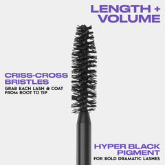 Urban Decay Perversion applied lashes show full, defined lashes.
