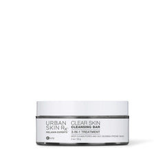 Urban Skin Rx barra clarificante en empaque, ideal para iniciar la rutina de cuidado.