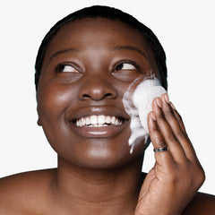 Exfoliating bar action from Urban Skin Rx softens dead skin to support clarity.