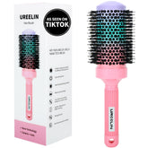 UREELIN round brush with 2.1-inch barrel for smooth blowouts and shine